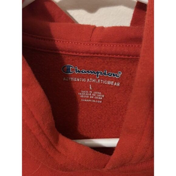 Kids Champion Sweater Shirt Size Large Navy Blue With White - Picture 6 of 6